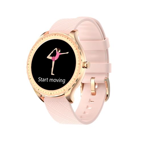 Montre Connectée 5.0 avec Podomètre Waterproof IP67 Avizar Rose