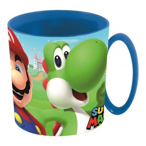 Tasse plastique Nintendo Mug enfant Micro onde Mario Bross - guizmax