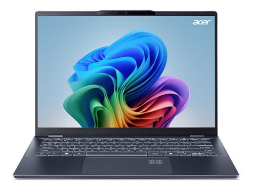 Acer Swift 14 AI SF14-51 - Conception de charnière à 180 degrés - Intel Core Ultra 7 - 258V / jusqu'à 4.8 GHz - Evo - Win 11 Home - Intel Arc Graphics 140V - 32 Go RAM - 1.024 To SSD NVMe - 14" OLED 2880 x 1800 (WQXGA+) @ 90 Hz - Wi-Fi 7, Bluetooth -