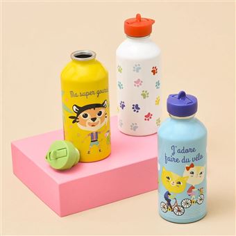 Gourde Inox Enfant - Chatons - Draeger Paris