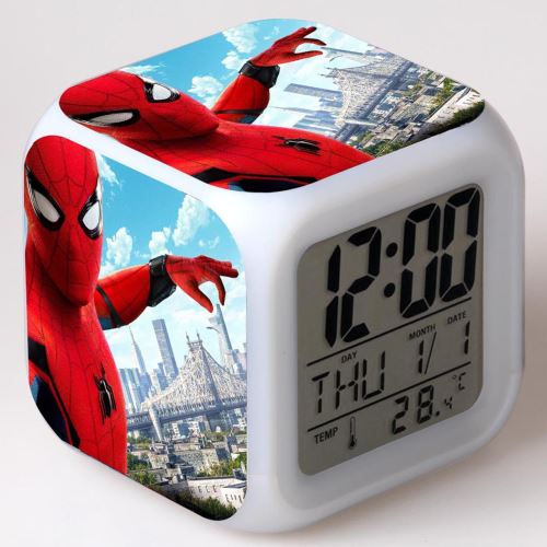 Stack Multicolore Réveil Enfant Led Multifonctionnel Coloré - Spiderman #12