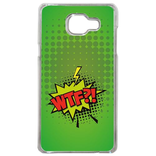 Coque Wtf Fond Vert Compatible Samsung Galaxy A3 2016 Transparent
