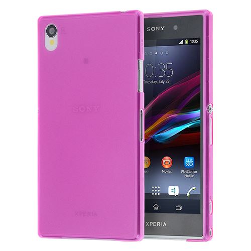 doupi UltraSlim Coque pour SONY Xperia Z2 (5,2 pouces) fin mat ultra mince et ultra léger Bumper Cover Housse de Protection Shell Coque, Rose