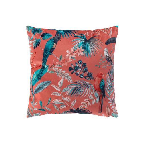 Housse de coussin 40 x 40 cm velours imprimé Panis