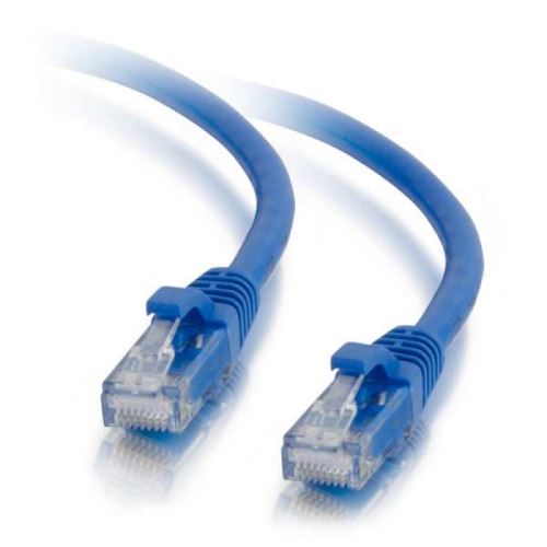 C2G 1m UTP Cat 5e RJ-45 (M) vers RJ-45 (M) Câble de raccordement sans accrocs Bleu
