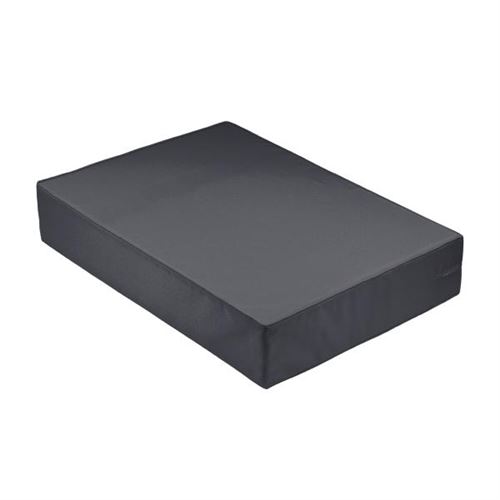 Matelas pour palette en mousse, Déhoussable, Imperméable, Anthracite, 120x80x10cm, 100% Polyester