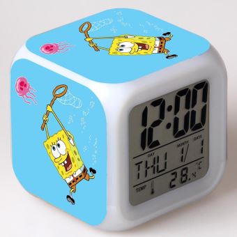 Réveil enfant LED Multifonctionnel Coloré - Spongebob SquarePants #24 - 1