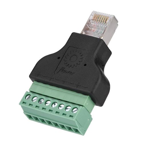 DVR Connecteur Ethernet RJ45 mâle Jack à 8 broches vis Connecteur Adaptateur de Connecteur