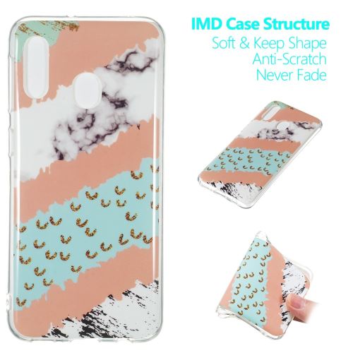 Coque en TPU motif marbre IMD style J pour votre Samsung Galaxy A20e