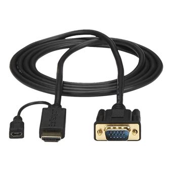Connecteur Adaptateur VGA Vers HDMI Avec Audio Et Alimentation Par USB Convertisseur Vga Vers Hdmi Portable 1080p Vga2hdu Startech Com Hdmi Vers Vga