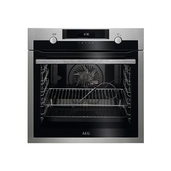 AEG BPE558370M - Four - avec fonction vapeur - intégrable - WiFi - niche - largeur : 56 cm - profondeur : 55 cm - hauteur : 59 cm - avec système auto-nettoyant - classe A+ - acier inoxydable