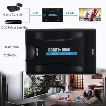 Adaptateur Convertisseur Péritel (SCART) vers HDMI 1080P HD TV