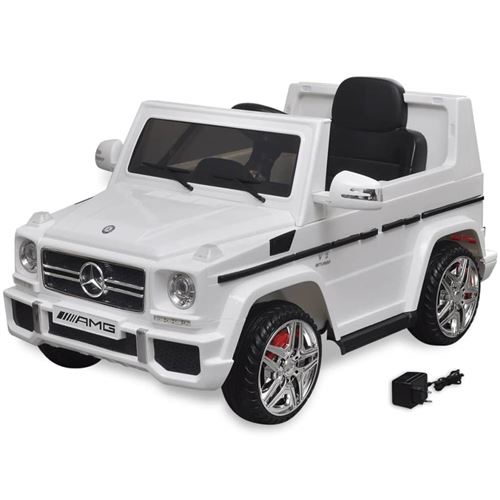 vidaXL Voiture à chevaucher électrique Mercedes Benz G65 SUV Blanc
