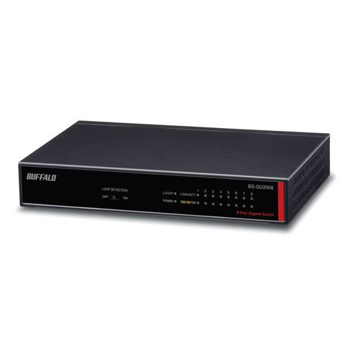 buffalo technology business switch l2 giga unmanaged 8 ports noir