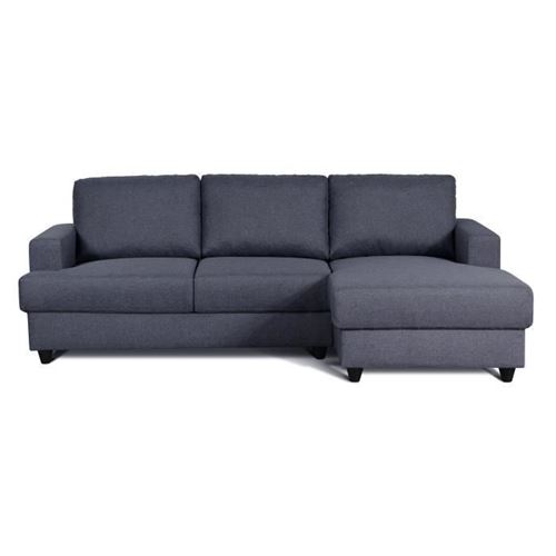 PAUL Canape dangle droit 4 places - Tissu gris anthracite - Contemporain - L 215 x p 140 cm