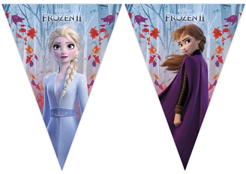 Gabbiano Frozen II ligne du drapeau 230 cm bleu/violet