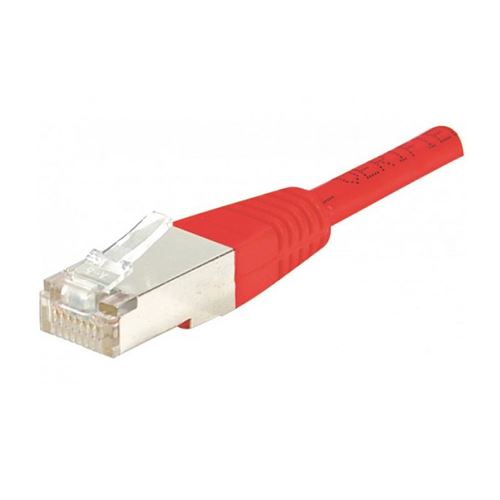 Cordon RJ45 catégorie 6 F/UTP rouge - 2 m