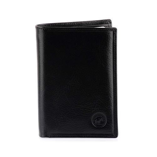 GRAND CLASSIQUE Portefeuille en cuir NOIR N1328 - Grand Portefeuille Homme - STYLET OFFERTE
