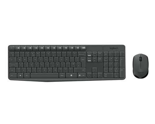 Logitech MK235 - Ensemble clavier et souris - sans fil - 2.4 GHz - Allemand
