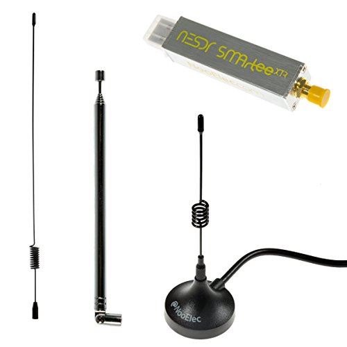 NooElec NESDR SMArTee XTR Bundle Premium RTL-SDR avec gamme de réglage étendue, boîtier en aluminium, torsion, 0,5PPM TCXO, entrée