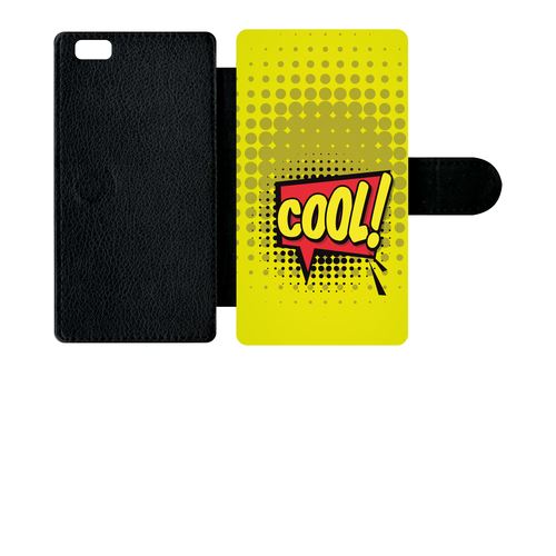 Etui À Rabat Huawei P8 Lite Cool Fond Jaune