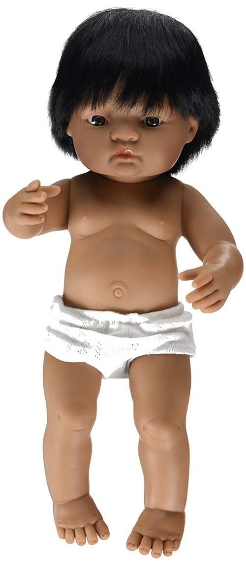 Miniland Miniland31057 38 cm Hispaniques Boy poupée sans sous-vêtements