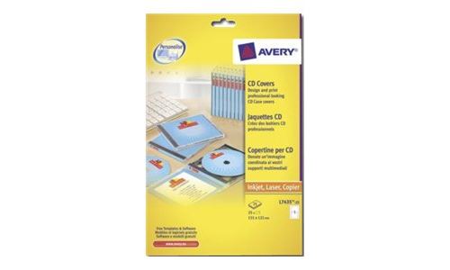 Avery - insert pour boîtier CD - 25 unités