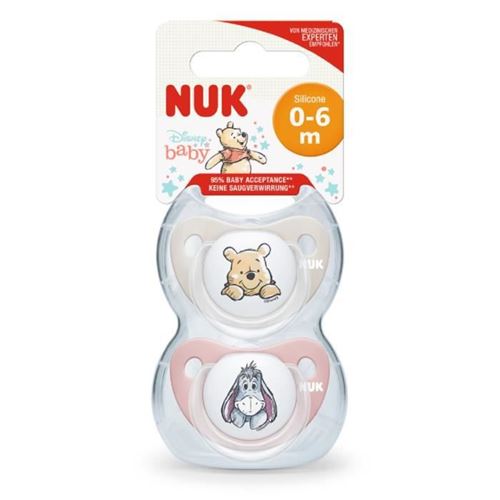 NUK 2 sucettes Taille 1 Winnie The Pooh