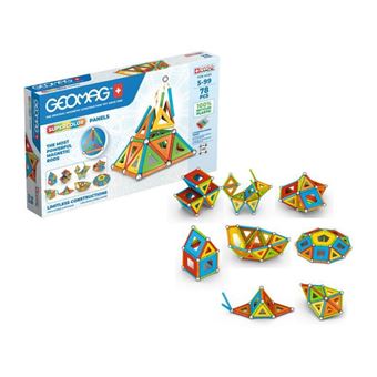 Jeu de construction Geomag EcoFriendly Supercolor 78 pièces