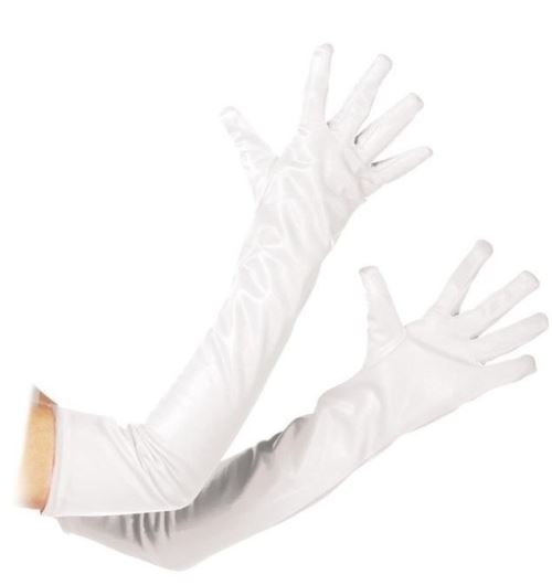 Rubie's gants unisexe extra long taille unique blanc