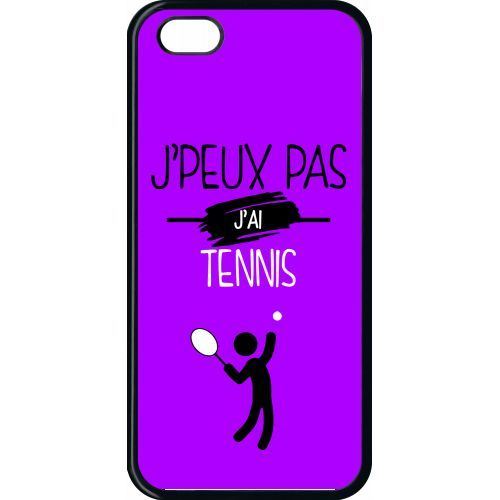 Coque apple iphone 5c j peux pas j ai tennis 7
