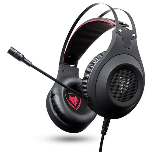 Nubwo N2 3.5mm Casque de jeu PC Gamer Basse Écouteurs avec Micro pour PS4 Téléphone N2U USB Gaming Casque avec LED pour Ordinateur Noir 3.5MM