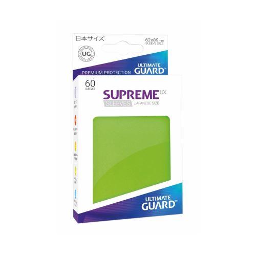 Ultimate Guard - 60 pochettes Supreme UX Sleeves format japonais Vert Clair