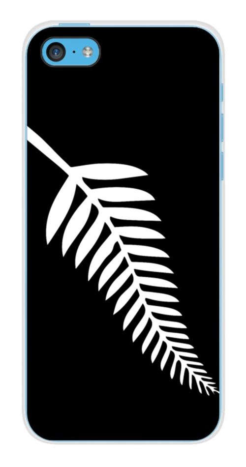 Coque en silicone imprimée compatible Apple iPhone 5C Drapeau All-black