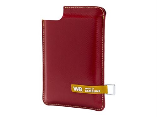 Disque dur externe We 250 Go SSD USB 3.0 - 2,5 avec housse (Rouge)
