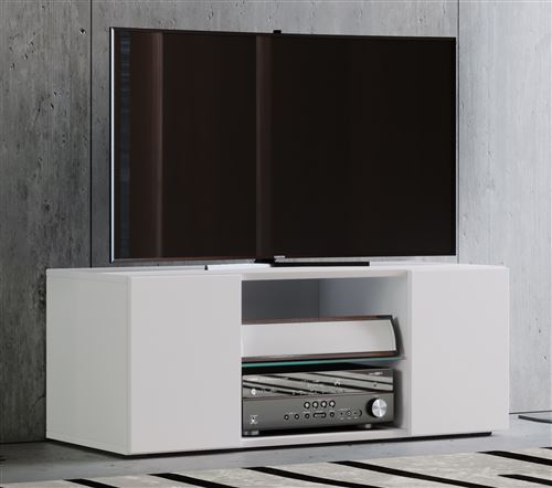 VCM Meuble TV Lowina 95, Blanc