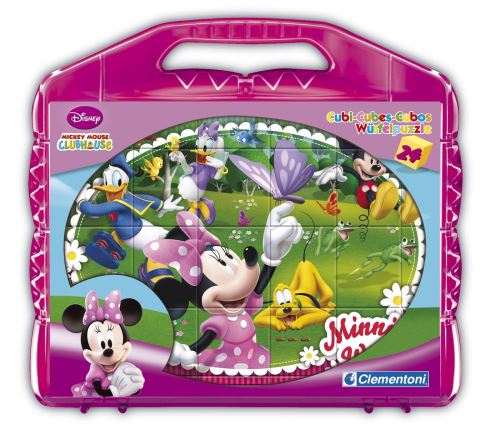 Clementoni blocs casse - tête Cubi 24 - 24 blocs Minnie Clubhuis