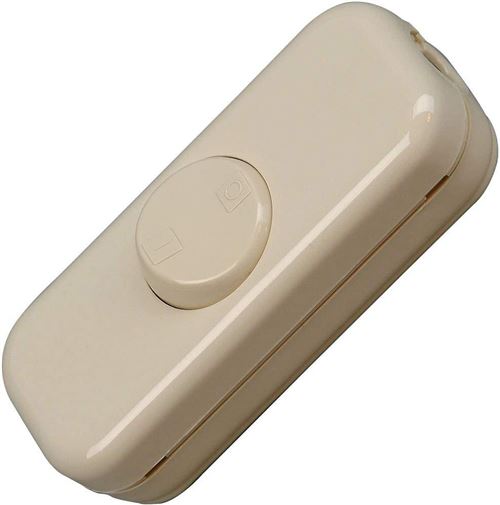 Interrupteur pour c&acirc;ble souple Kopp 193601008 blanc 1 x Off/On 10 A 1 pc(s)