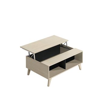 Habitdesign 0z6633r Table Basse Montante Avec Porte Revue Integre
