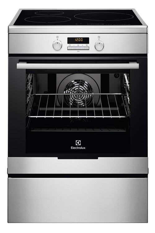 Electrolux EKI6771TOX - Cuisinière - pose libre - largeur : 59.6 cm - profondeur : 60 cm - hauteur : 85 cm - avec système auto-nettoyant - inox