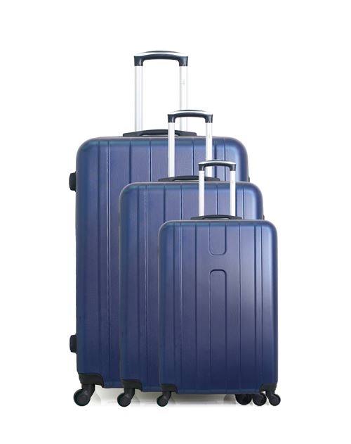 Non Communiqué Marine Hero - Set De 3 Valises Atlanta 75 Cm 4 Roues