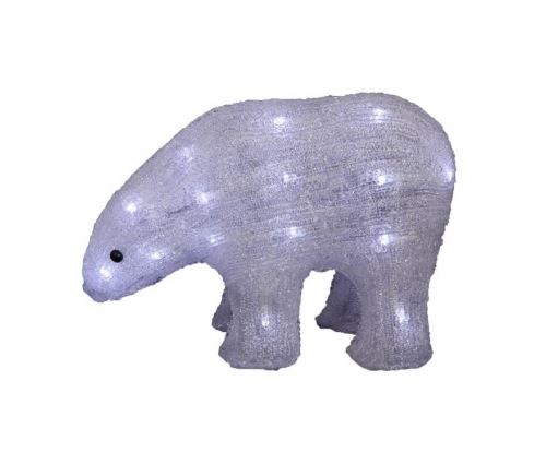 Codico ours solaire lumineux - 30 led - 24 cm - blanc froid