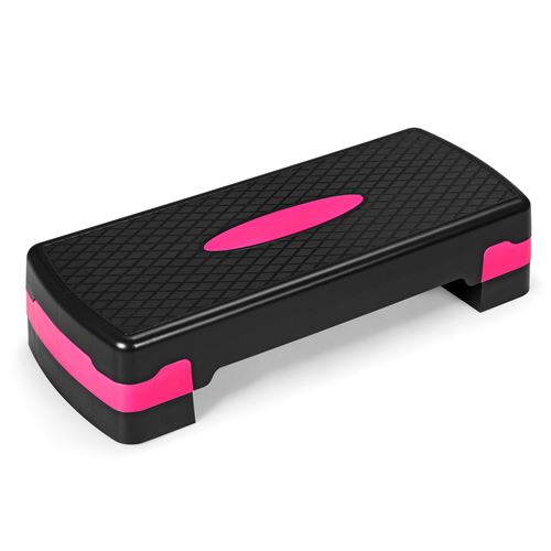 CostwayStepper A&eacute;robic &agrave; Hauteur R&eacute;glable 2 Niveaux 10/15CM Capacit&eacute; de poids 250KG en PP Noir