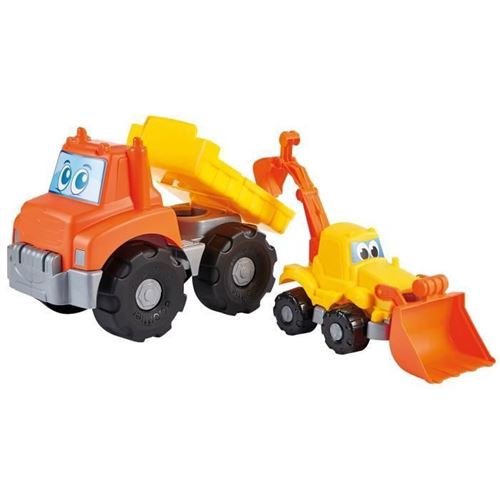 Ecoiffier Multicolore Jeu De Plein Air Camion Et Tractopelle