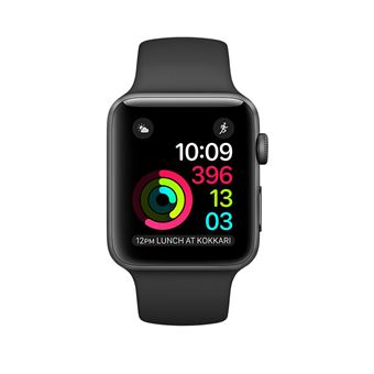 Apple Watch Series 42 mm Boîtier en Aluminium Gris Sidéral avec