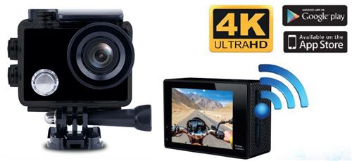 Xtrem 4k Cuhdw5050s+ Camera Sport Wifi Etanche 30m Ecran Lcd 2 Grand Angle 170º Vidéo 4k / Photos 16mp Accessoires Inclus
