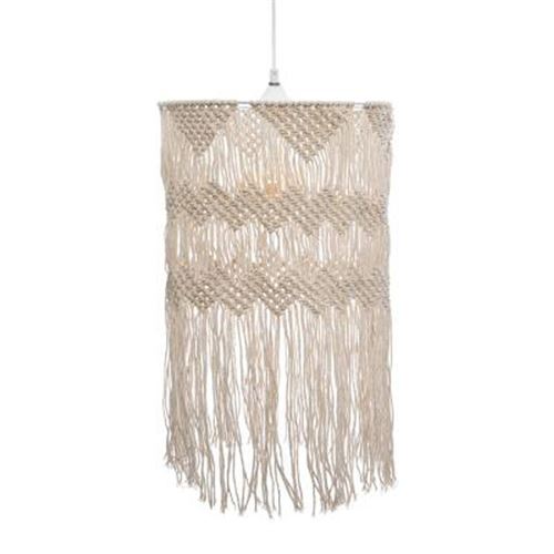 Lampe Suspension Macramé Ritual 48cm Naturel