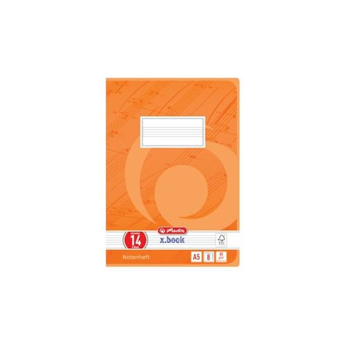 Herlitz Cahier De Musique X.Book, A5, Linéature 14, 16 Pages