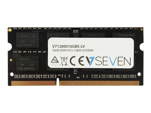 Mémoires V7 16gb Ddr3 Pc3l-12800 1600mhz So-dimm Module De Mémoire - V71280016gbs-lv