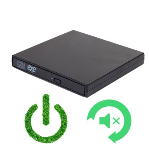 2.0 USB Pc Portable graveur CD DVD RW ROM Lecteur Externe étui Boîtier,  Noir